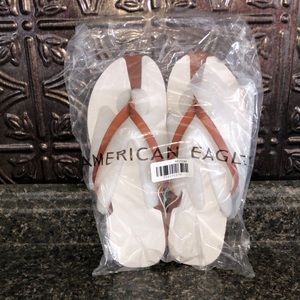 American Eagle Outfitters Leather Flip Flops
